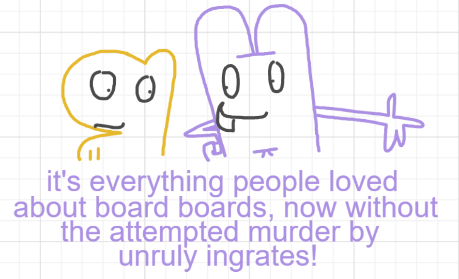 A panel from I've Been Everywhere, Man, episode nine of the Board Boards object show by Furretwalk/WalkingFurret.